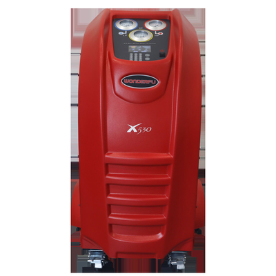 LCD Display Red Cover AC Gas Recovery Machine With Big Wheels