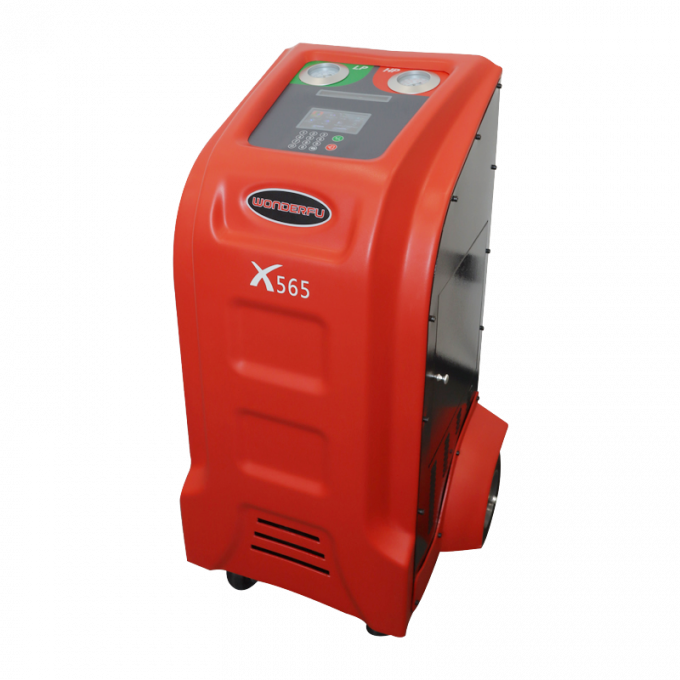 0.75KW Red R134a Recycling Car Air Conditioning Recovery Machine With