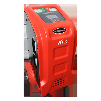 0.75KW Red R134a Recycling Car Air Conditioning Recovery Machine With Sight Glass
