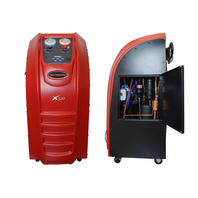 Red Housing AC Refrigerant Recovery Machine Blacklit Display X520
